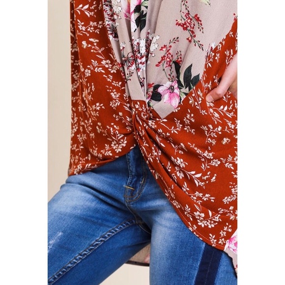 Mix Patterned Draped Blouse | Fall Fashion 2019 - Picture 3 of 5